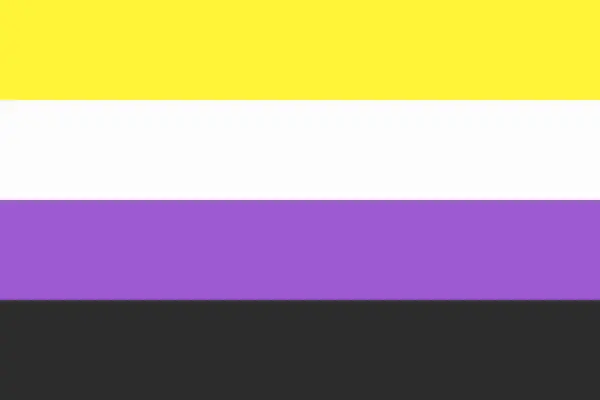 İkili Olmayan Gurur Bayrağı, vektör tasarımı