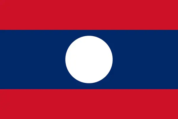 Laos bayrağı, vektör tasarımı