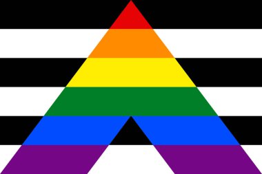 Düz Ally Bayrağı, vektör tasarımı