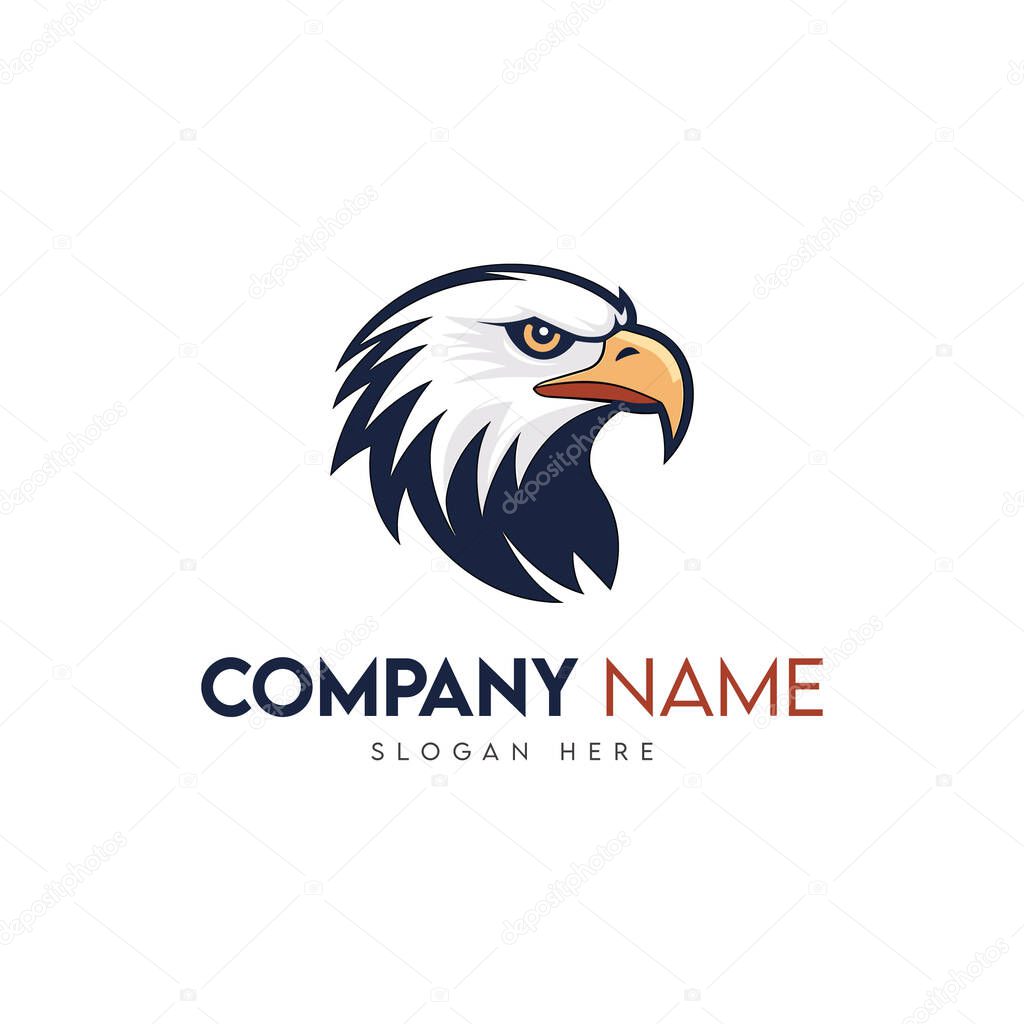 Elegant Eagle Mascot Logo Design Elevating Brand Identity
