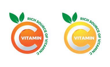 zengin C vitamini kaynağı, logo, simge, çıkartma, etiket, ambalaj tasarımı, sembol, rozet, son çizim, mühür, antioksidan, portakal limonu, ilaç, tıbbi malzeme.