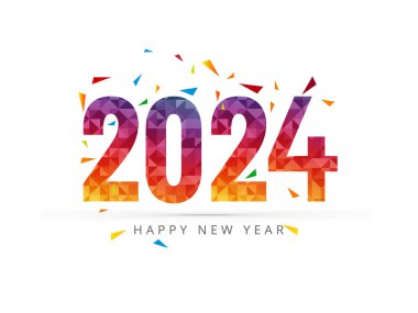 Yeni yıl 2024 Noel kartı tasarımı
