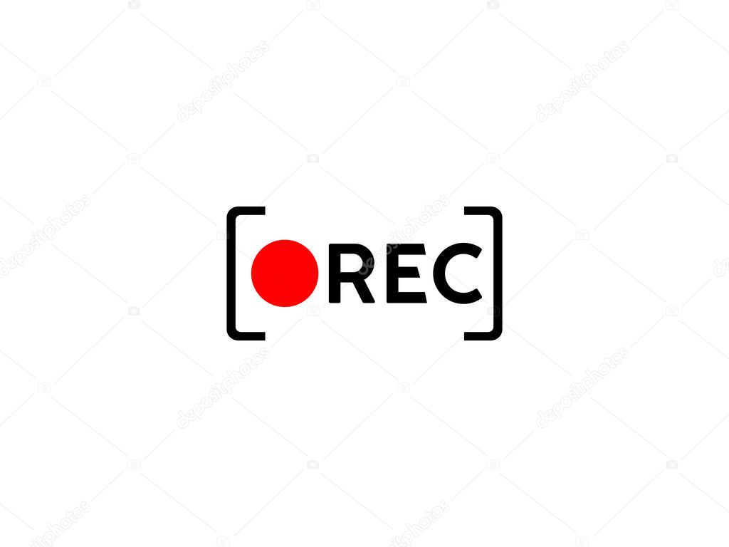Video logo icon design vector