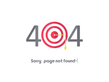 Hata 404 Sayfa Bulunamadı Vektör