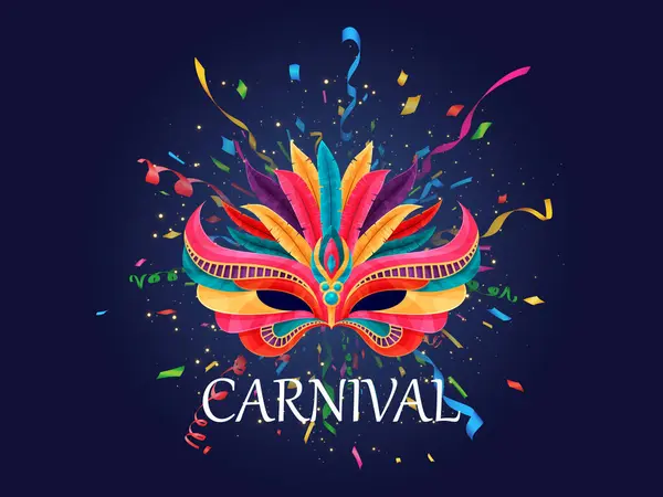 Renkli Karnaval maskesi vektörü
