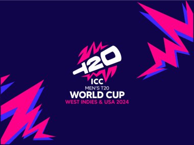 ICC T20 Dünya Kupası logosu 2024 Arkaplanı