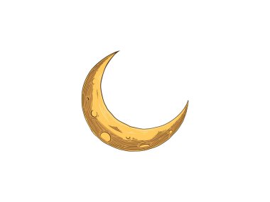 Ay simgesi, düz tasarım