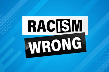 Irkçılık ayrımcılığa karşı yanlış sevimli bir slogandır. Müslüman etnik Nijer Modern yazı tipi dur işareti. Posterleri yapıştırmak için birebir. Tekstil hediyeleri, gurur setleri..