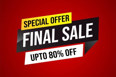 Son fiyat etiketi. Bayrak tasarım şablonu pazarlama için. Özel teklif ya terfi ya da perakende. mağaza, çevrimiçi mağaza, web sitesi, iniş sayfası için arkaplan modern grafik tasarımı