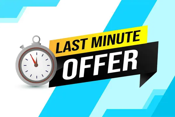 stock vector Last minute offer watch countdown Banner design template for marketing. Last chance promotion or retail. background banner poster modern graphic design for store shop, online store, website