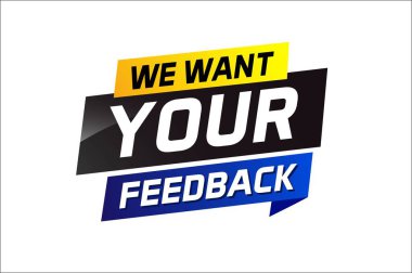 İniş sayfası, şablon, ui, web, mobil uygulama, poster, afiş, broşür, arka plan, hoparlör, etiket kullanımı için geri bildirim konuşma konsepti illüstrasyonunuzu istiyoruz.