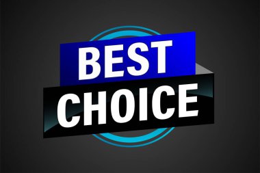 En iyi seçim poster afişi grafik tasarımı logo simgesi sosyal medya web sitesi kuponu