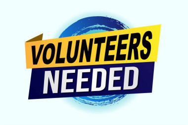 Gönüllülerin poster pankartı grafik tasarım logo simgesi sosyal medya web sitesi kuponuna ihtiyaçları vardı