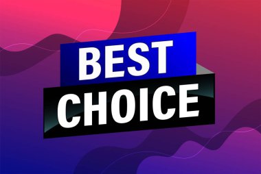 En iyi seçim poster afişi grafik tasarımı logo simgesi sosyal medya web sitesi kuponu