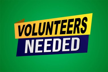 Gönüllülerin poster pankartı grafik tasarım logo simgesi sosyal medya web sitesi kuponuna ihtiyaçları vardı