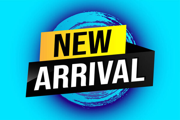 новый плакат прибытия плакат графический дизайн иконка логотипа знак знак символа социальной сети веб-сайт купон