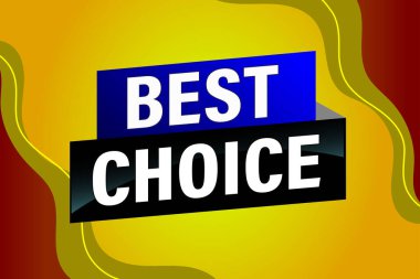 En iyi seçim poster afişi grafik tasarımı logo simgesi sosyal medya web sitesi kuponu