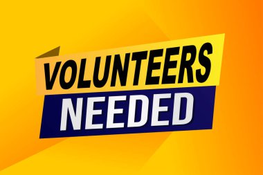 Gönüllülerin poster pankartı grafik tasarım logo simgesi sosyal medya web sitesi kuponuna ihtiyaçları vardı