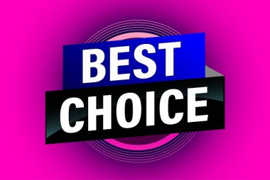 En iyi seçim poster afişi grafik tasarımı logo simgesi sosyal medya web sitesi kuponu