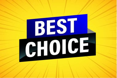 En iyi seçim poster afişi grafik tasarımı logo simgesi sosyal medya web sitesi kuponu