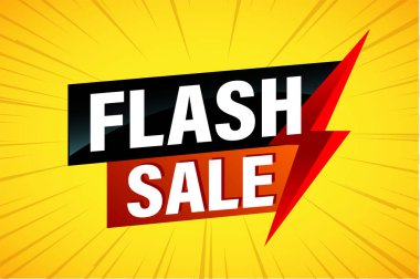 flash sale poster afişi grafik tasarım logo simgesi sosyal medya web sitesi kuponu