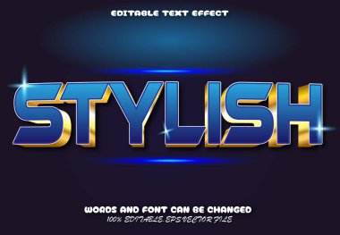 Moda Düzenlenebilir Metin Efekti Modern Biçim