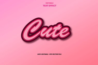 Şirin Düzenlenebilir Metin Efekti Kabartma Çizgi Film Biçimi