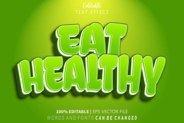 Sağlıklı Düzenlenebilir Metin Efekti Ye Kabartma Çizgi Film Biçimi