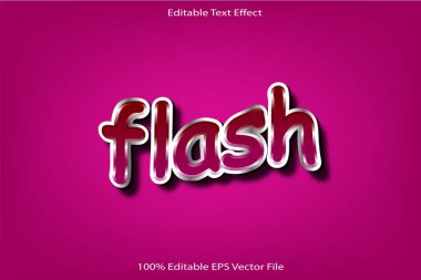 Flash Düzenlenebilir Metin Efekti 3d Kabartma Gradyan Biçimi