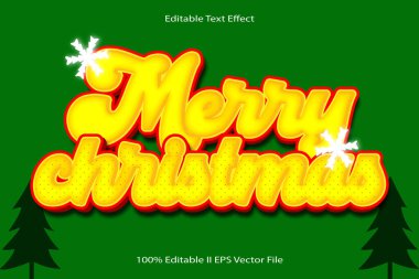 Mutlu Noeller Düzenlenebilir Metin Efekti 3d Kabartma Çizgi Film Gradyan Biçimi