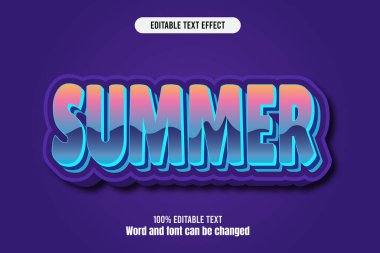 Yazın düzenlenebilir metin efekti 3d kabartma çizgi filmi