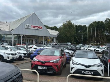 Peterborough, Cambridgeshire, İngiltere 30 Temmuz 2025 Toyota Araba Satılık Çoklu Araçlar Sergisi