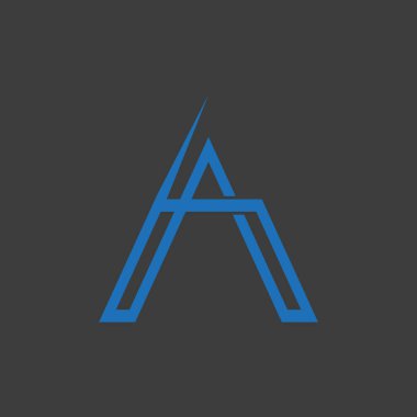 İlk harf, bir logo. İlk Harf A logo simgesi, İlk Logo Şablonu