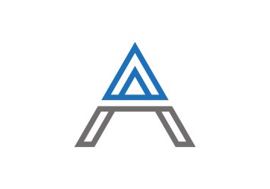 İlk harf, bir logo. İlk Harf A logo simgesi, İlk Logo Şablonu