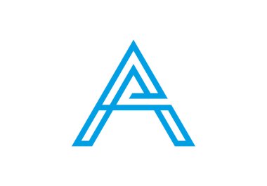 İlk harf, bir logo. İlk Harf A logo simgesi, İlk Logo Şablonu