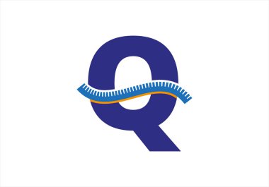 Teçhizat şablonu logosuna sahip Q harfi