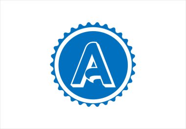 Bir Harf Başlangıç Logosu Tasarımı, Vektör Şablonu