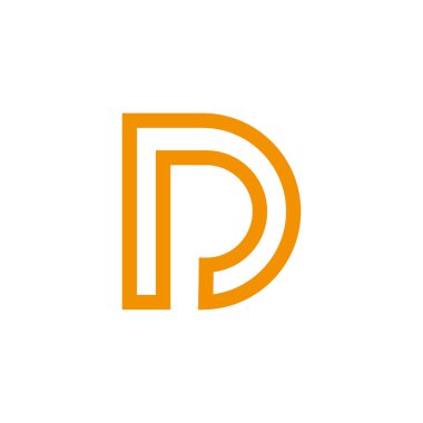 D harfi logosu ilk tasarım şablonu