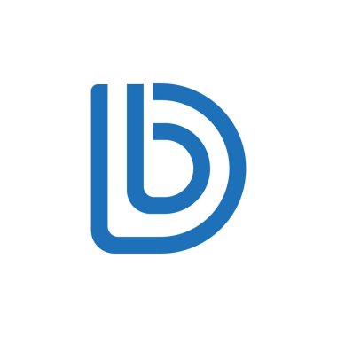 D harfi logosu ilk tasarım şablonu