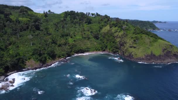 Αεροφωτογραφία Του Pantai Jolosutro Ανατολική Ιάβα Ινδονησία Μια Άλλη Πλευρά — Αρχείο Βίντεο
