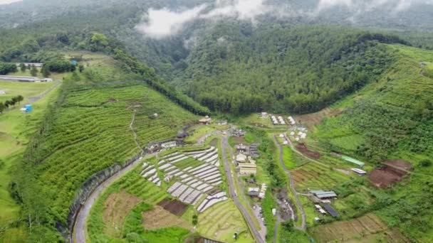 Lembah Indah Indonesia Adalah Lembah Indah Malang Yang Berada Lereng — Stok Video