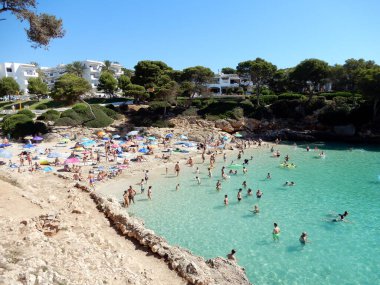 İspanya, Mallorca sahilinde bir sahil.