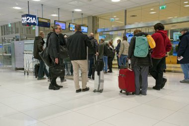 İsveç 'teki Landvetter / Gothenburg havaalanı terminalinden alınan izlenimler