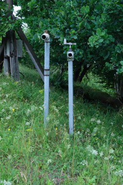 Temmuz 'da yağmurlu bir yaz gününde İsveç' teki Kinnekulle gezisi