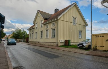 Impressions from the wooden town of Hjo, located at Sweden's second largest lake, the Vaettern, in the province of Skaraborg