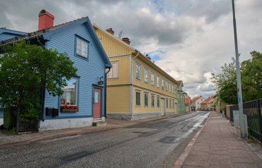Impressions from the wooden town of Hjo, located at Sweden's second largest lake, the Vaettern, in the province of Skaraborg