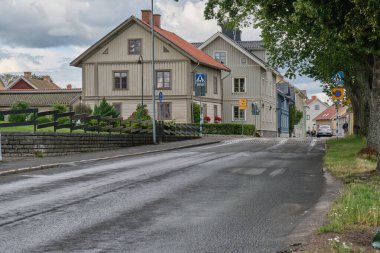 Impressions from the wooden town of Hjo, located at Sweden's second largest lake, the Vaettern, in the province of Skaraborg