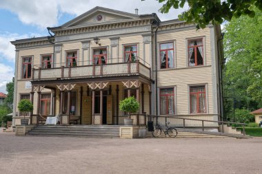 Impressions from the wooden town of Hjo, located at Sweden's second largest lake, the Vaettern, in the province of Skaraborg