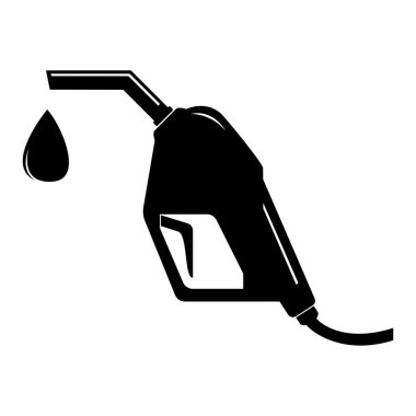 Benzin pompası enjektör tasarım ikonu vektörü