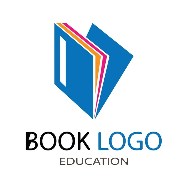 kitap logosu tasarım vektörü